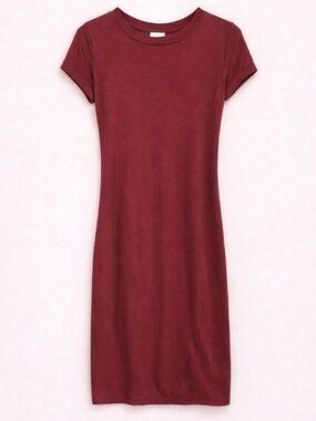 Windsor Bodycon Mini Dress Size S Short Sleeve Fitted Red Going Out